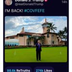 Trump posts 'I'm Back' in regards to Truth Social
