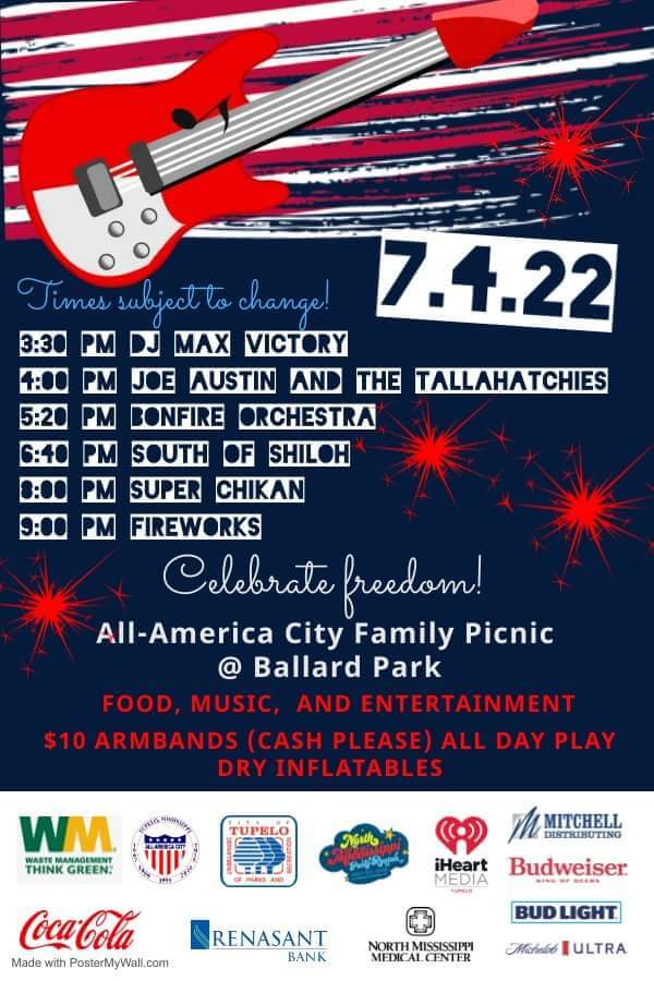 City of Tupelo prepares for 4th of July celebrations. Tupelo News