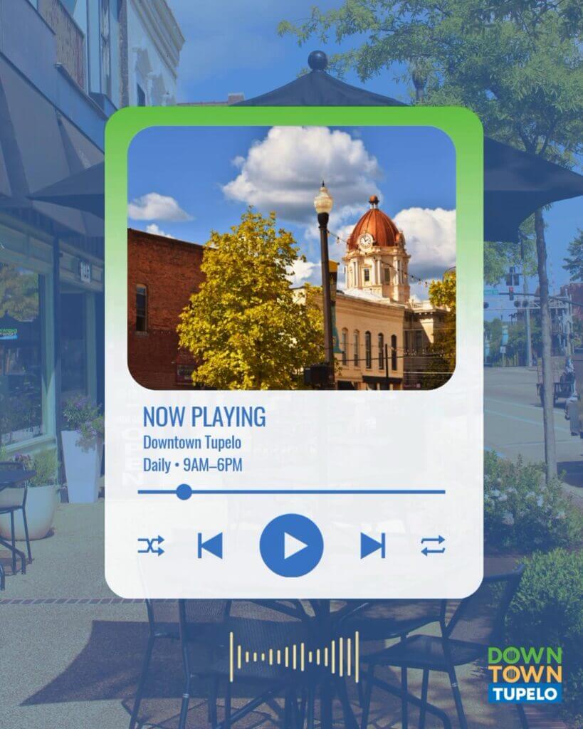 Downtown Tupelo = officially vibing🎶