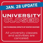 University of Mississippi to remain closed through Feb. 8 due to winter storm WEDNESDAY UPDATE (JANUARY 28)