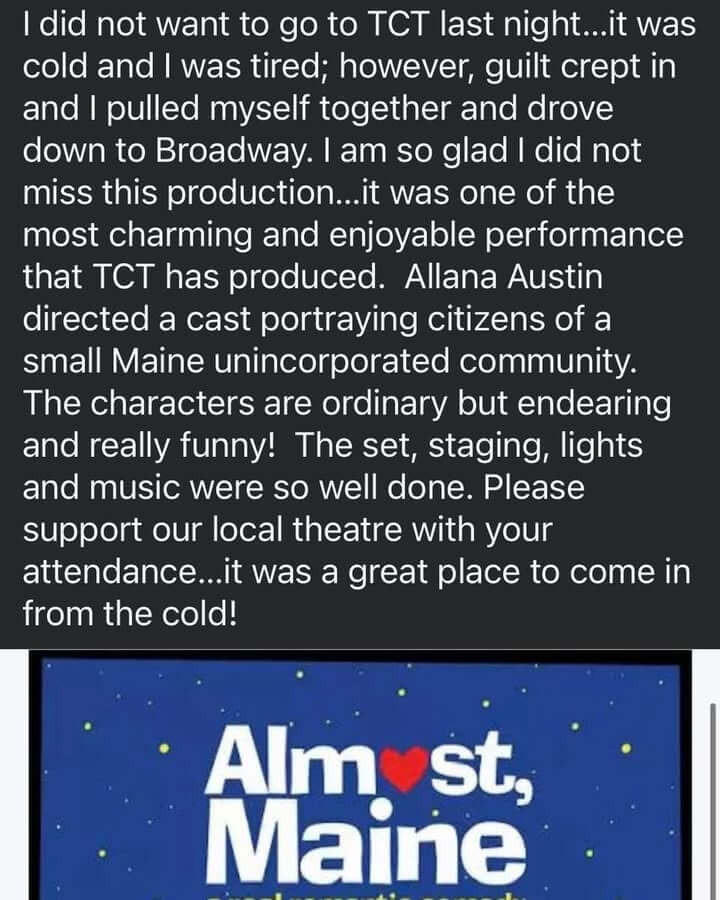 🥶The reviews are in and everyone agrees, ALMOST, MAINE is just what you need to warm hearts and rais