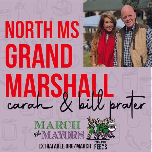 Help Us Welcome Our North Mississippi Grand Marshals — Carah & Bill Prater!