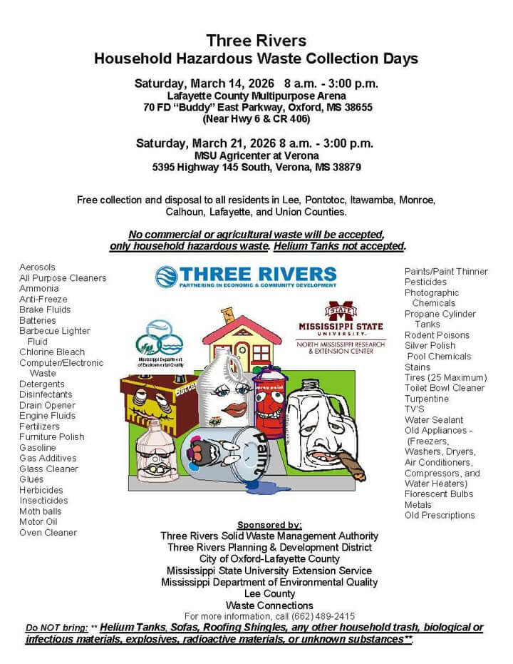 *****2026 Household Hazardous Waste Days*****