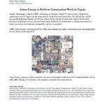 Atmos Energy to Conduct Construction in Tupelo on Thursday Atmos Energy to Perform Construction Work in Tupelo