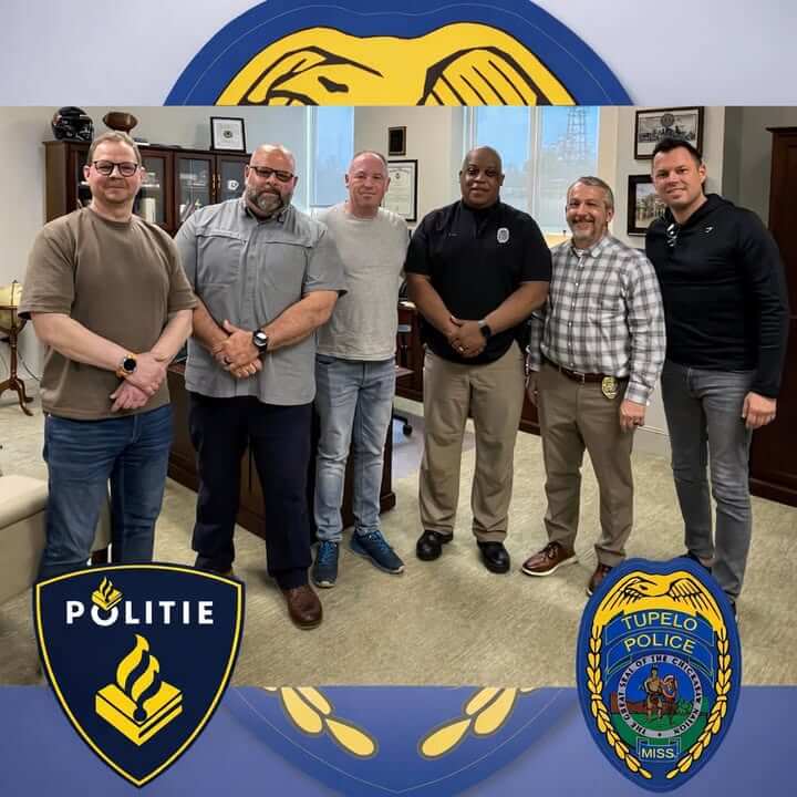 It was an honor to welcome three Dutch police officers to Tupelo yesterday