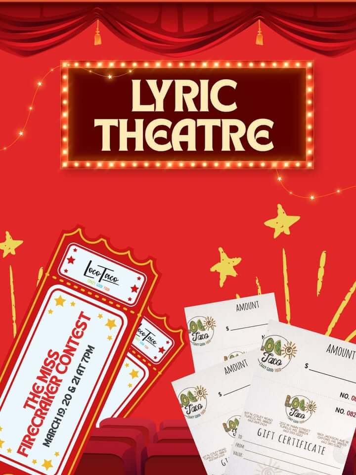 CURTAINS & TACOS 🎭🌮 — Tupelo’s Community Theatre is teaming up with us for a drawing you don’t want
