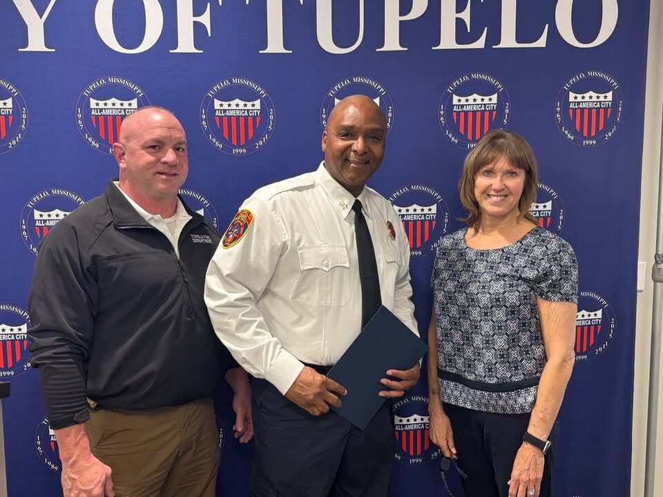 At Tuesday night's Tupelo City Council meeting, Iry Gladney was recognized for 20 years of service w