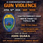 Tupelo Police Department hosts community discussion on gun violence Tupelo Police Department invites you to Real Talk with TPD, a community conversation on gun violence