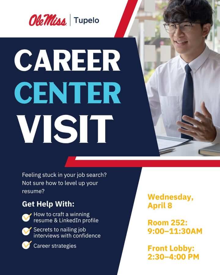 Career Center is coming to UM–Tupelo!