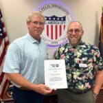 Tupelo Mayor Todd Jordan Receives Community Spirit Award from United Way of Northeast Mississippi Caleb Gann (right), campaign director for the United Way of Northeast Mississippi, presents the orga