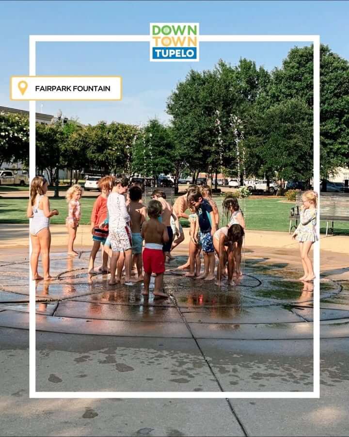 Soaking up all the summer fun in Downtown Tupelo!