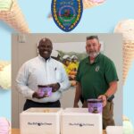 Blue Bell's Emanuel Williams visits law enforcement with ice cream treat Thank you to Emanuel Williams with Blue Bell Creameries for stopping by this past Friday and treatin