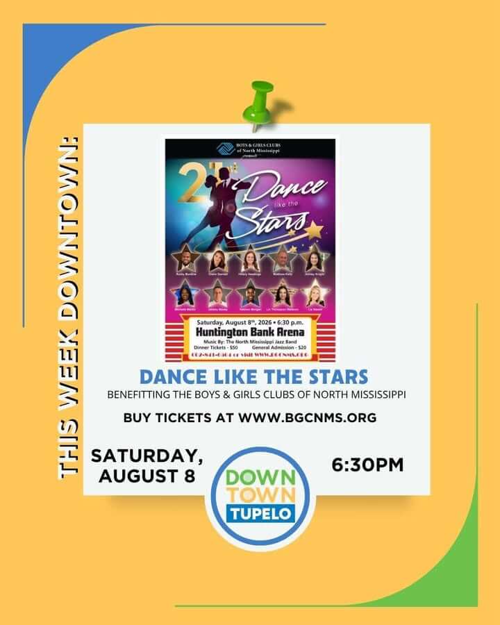 Don’t miss this happening in Downtown Tupelo 👇