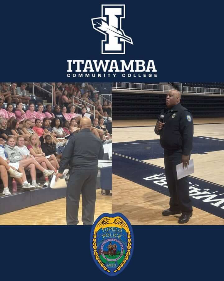 Recently, Deputy Chief Anthony Hill had the opportunity to speak to student-athletes at Itawamba Com