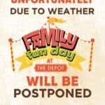 Family Fun Day in Tupelo postponed due to storm forecast 🌧️ Mother Nature has other plans for us this Saturday!