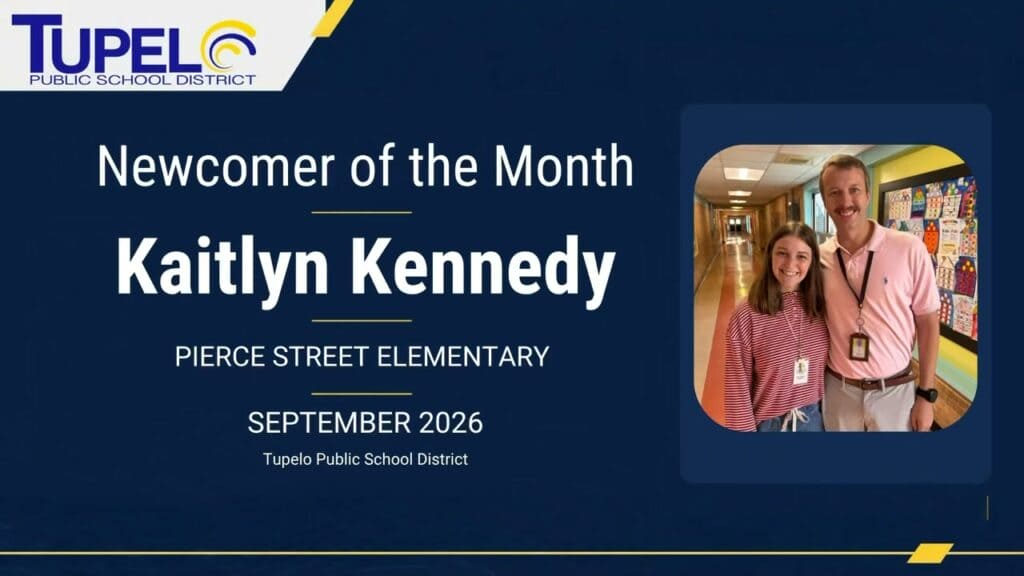 Meet Kaitlyn Kennedy, a 3rd-grade math teacher at Pierce Street and the TPSD September Newcomer of t