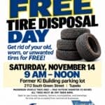 Lee County Partners with Goodyear for Free Tire Recycling Day In celebration of America Recycles Day, we are excited to be partnering with Goodyear again on a FRE