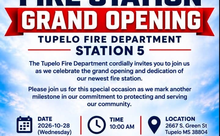 Come join us and be a part of Fire Departments future and history in the making here at Tupelo